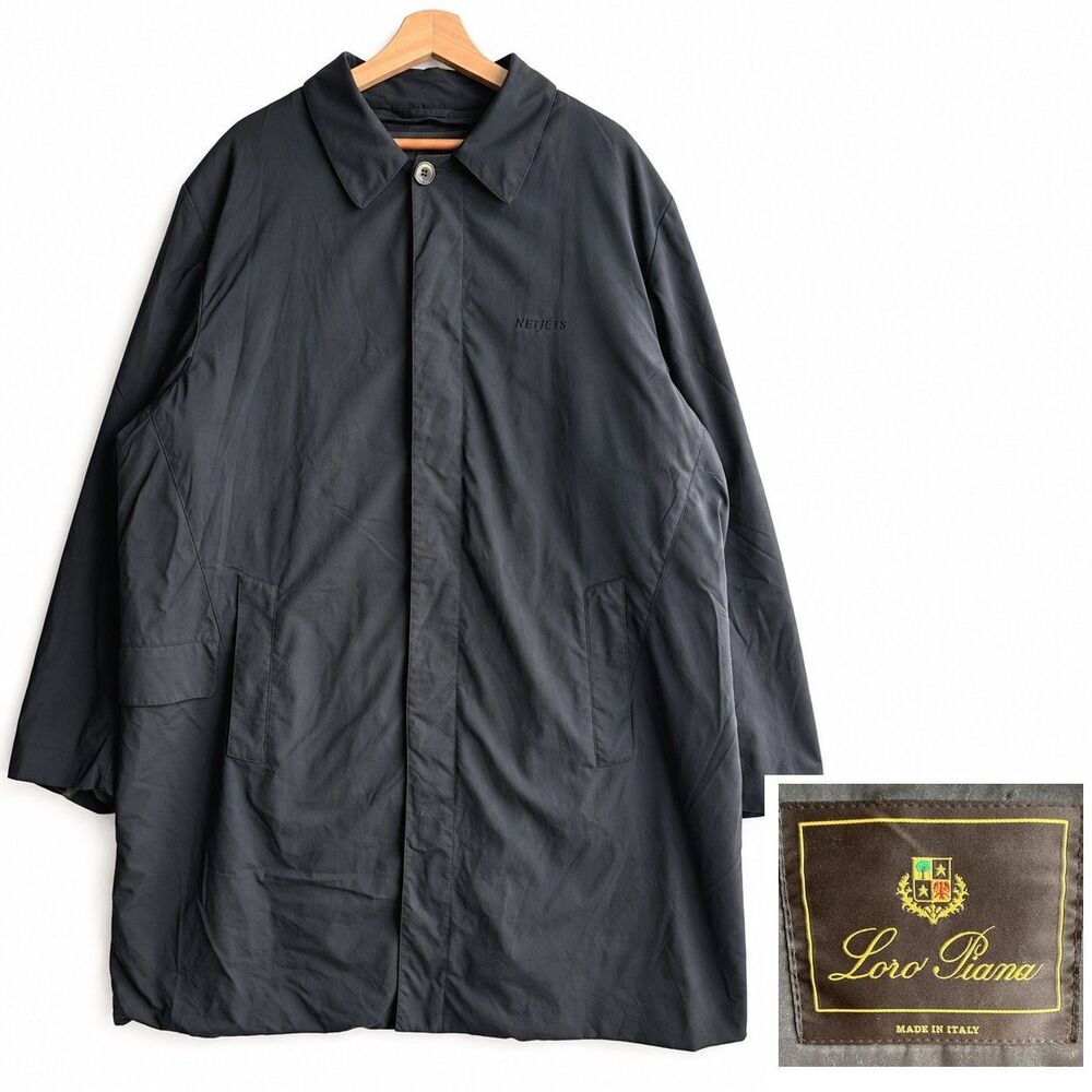 Loro Piana Coat Men’s 2XL Twenty K Storm System Raincoat Made in Italy NetJets